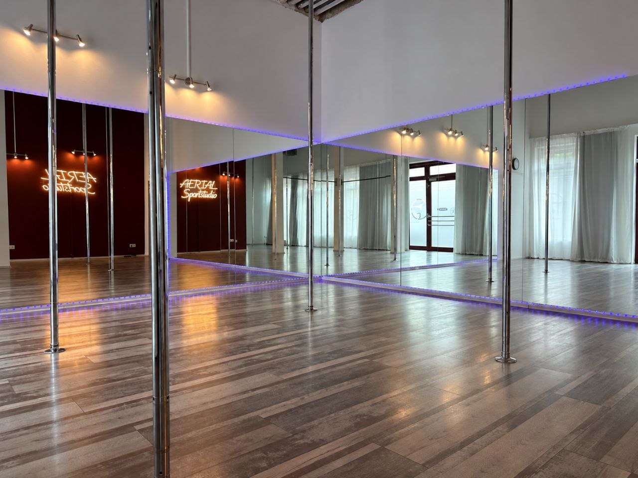 Studioraum des Aerial Sportstudio zum Mieten